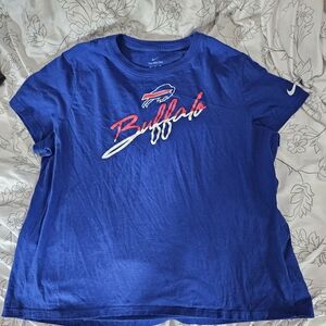 Nike Womens Blue Buffalo Bills Graphic T-Shirt Plus